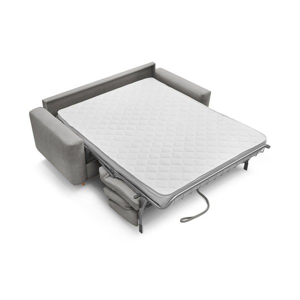 Sivá pohovka na každodenné spanie/rozkladacia 200 cm Cocoone – Bobochic Paris-image-3