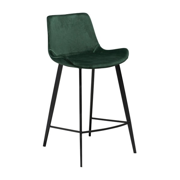Tmavozelená barová stolička DAN–FORM Denmark Hype Velvet