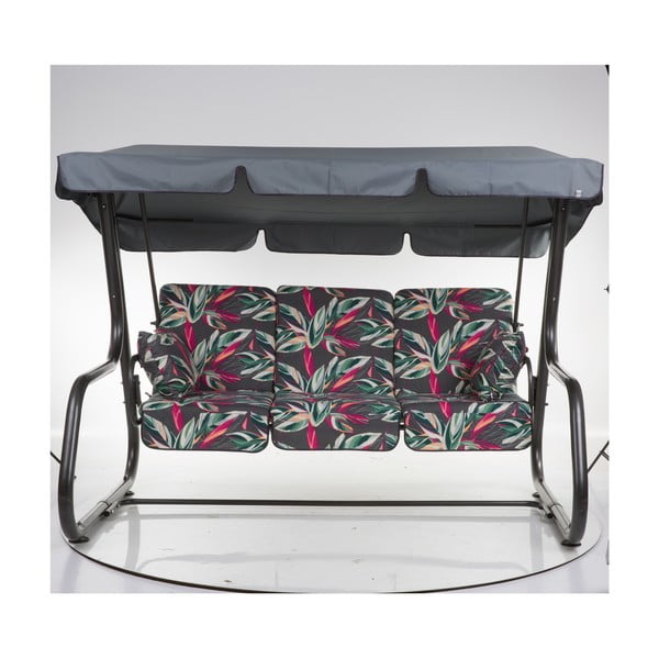 Tmavosivá kovová záhradná hojdačka Rimini – Dajar-image-1