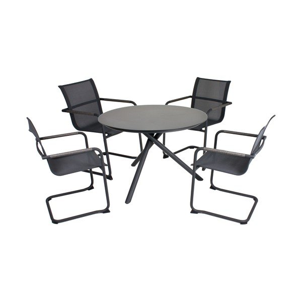 Kovový záhradný stôl ADDU Kendra, ⌀ 110 cm-image-1