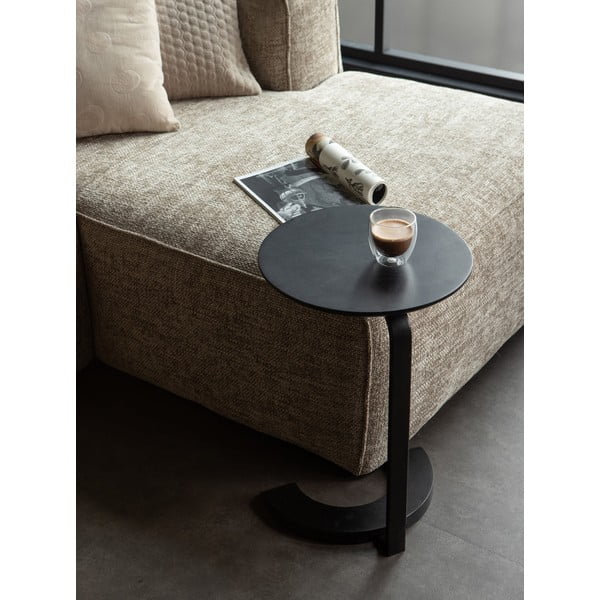 Čierny odkladací stolík z mangového dreva WOOOD Floor-image-1