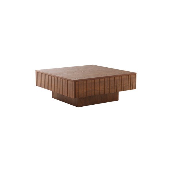 Tmavohnedý konferenčný stolík z MDF 90x90 cm Furuvik – Jotex-image-2