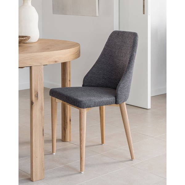 Tmavosivá jedálenská stolička Rosie – Kave Home-image-1
