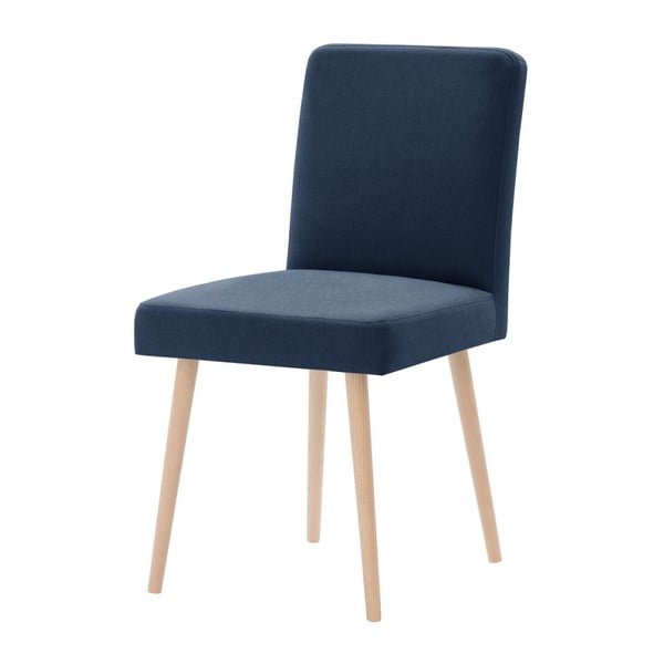 Modrá stolička s hnedými nohami Ted Lapidus Maison Fragrance
