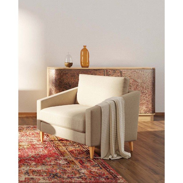 Béžové relaxačné kreslo Karoto – Ame Yens-image-1