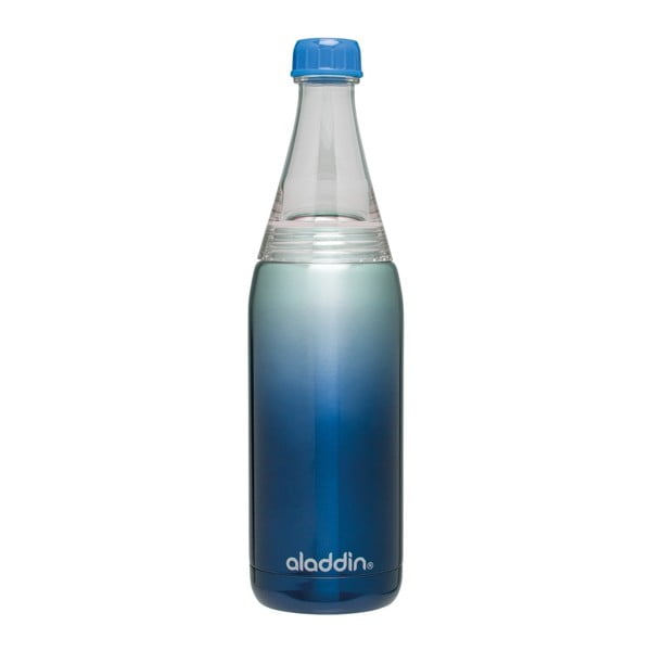 Modrá vákuová termofľaša na vodu Aladdin Fresco Twist & Go, 600 ml