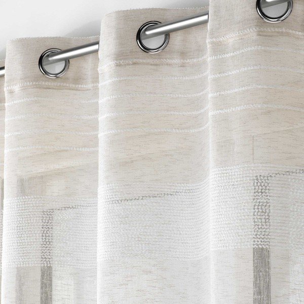 Béžová záclona 140x280 cm Janice – douceur d'intérieur-image-1