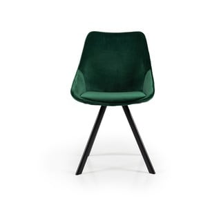 Zelená jedálenská stolička so zamatovým povrchom Tenzo Ritz