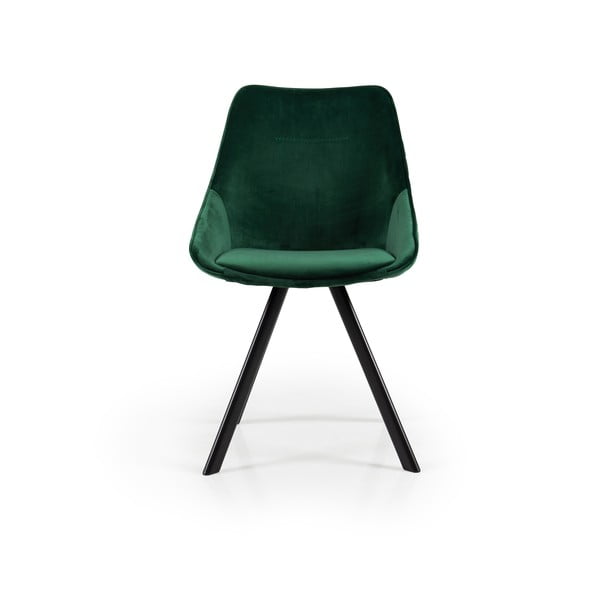 Zelená jedálenská stolička so zamatovým povrchom Tenzo Ritz