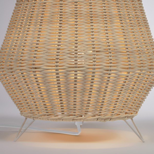Ratanová stolová lampa v prírodnej farbe s ratanovým tienidlom (výška 30 cm) Kamaria - Kave Home-image-3