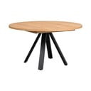 Okrúhly rozkladací jedálenský stôl v dekore duba v prírodnej farbe ø 135 cm Maddock – Rowico