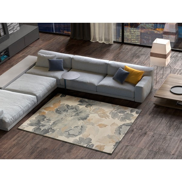 Sivý/béžový koberec 80x150 cm Flores Sunset – Universal-image-1
