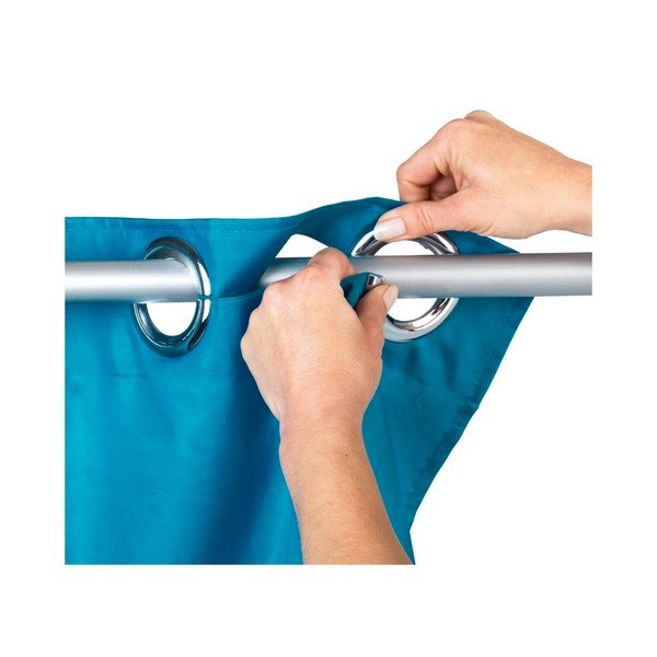 Petrolejovomodrý sprchový záves Wenko Comfort Flex, 180 × 200 cm-image-1