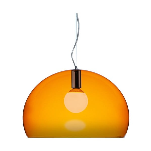 Oranžové stropné svietidlo Kartell Fly, ⌀ 52 cm