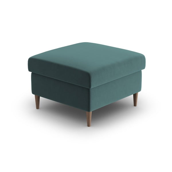 Zamatová podnožka v petrolejovej farbe Kyoto – Cosmopolitan Design-image-2