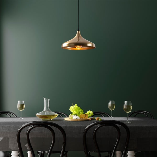 Závesné svietidlo v bronzovej farbe s kovovým tienidlom ø 36 cm Tattoo – Opviq lights-image-1