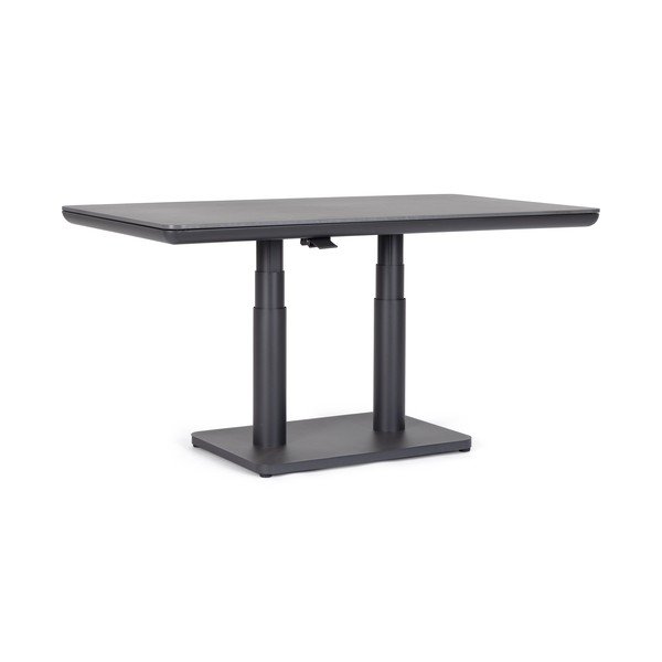 Hliníkový záhradný jedálenský stôl 80x140 cm Miguel – Bizzotto-image-3