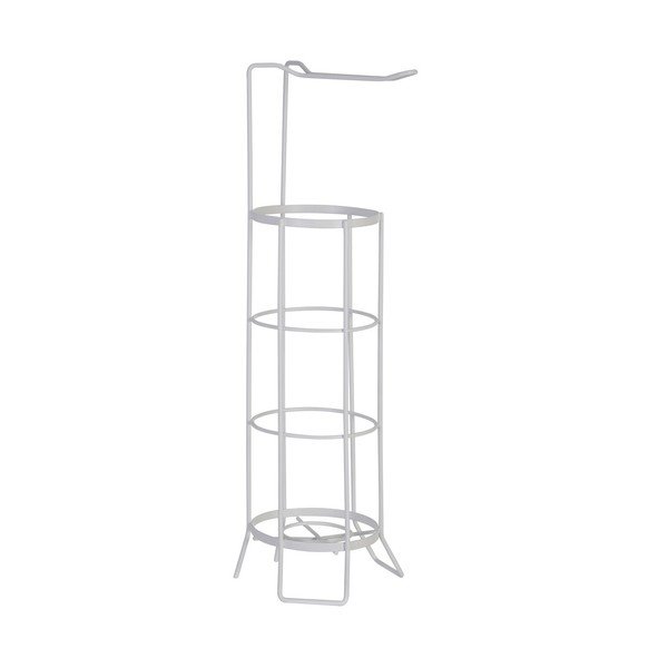 Biely stojan na toaletný papier z nehrdzavejúcej ocele Linnea – Premier Housewares-image-1