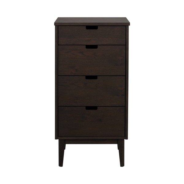 Komoda z dubového dreva v tmavo prírodnej farbe 45x92x38 cm Garrison – Rowico-image-1