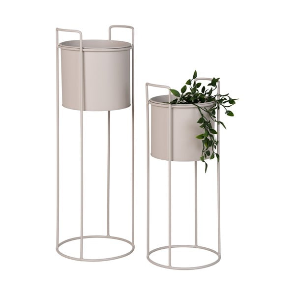 Kovové obaly na kvetináče v súprave 2 ks ø 21,5 cm Rabo – House Nordic-image-4