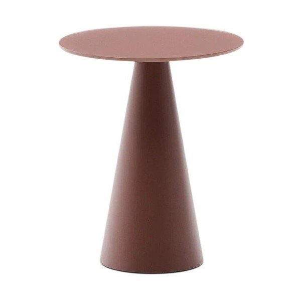 Okrúhly odkladací stolík so sklenenou doskou ø 30 cm Wilshire – Kave Home