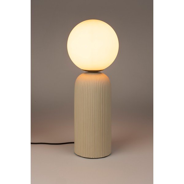 Béžová keramická stolová lampa so skleneným tienidlom (výška  53 cm) Dash – Zuiver-image-3