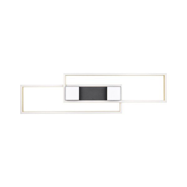LED stmievateľné stropné svietidlo na diaľkové ovládanie v čierno-zlatej farbe 28x100 cm Albany – Trio-image-3