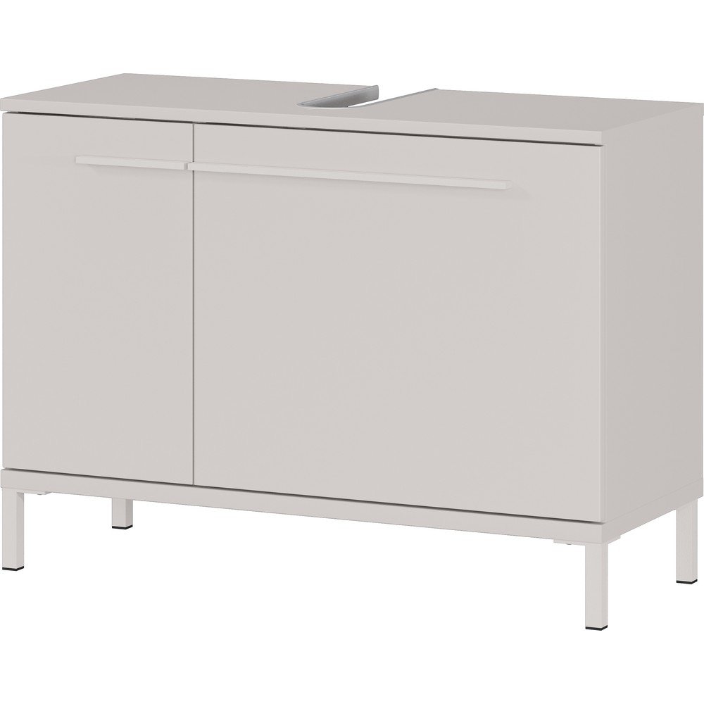 Krémová matná skrinka pod umývadlo 80x59 cm Laurino – Germania