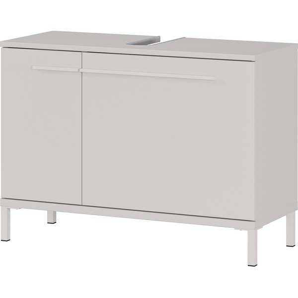 Krémovobiela matná skrinka pod umývadlo 80x59 cm Laurino – Germania