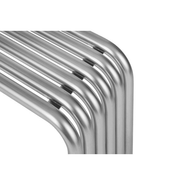 Kovová záhradná lavica v striebornej farbe Nokk – noo.ma-image-4