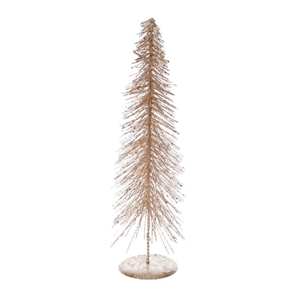 Dekoratívny kovový stromček v béžovozlatom odtieni Ewax Arbol, výška 40 cm