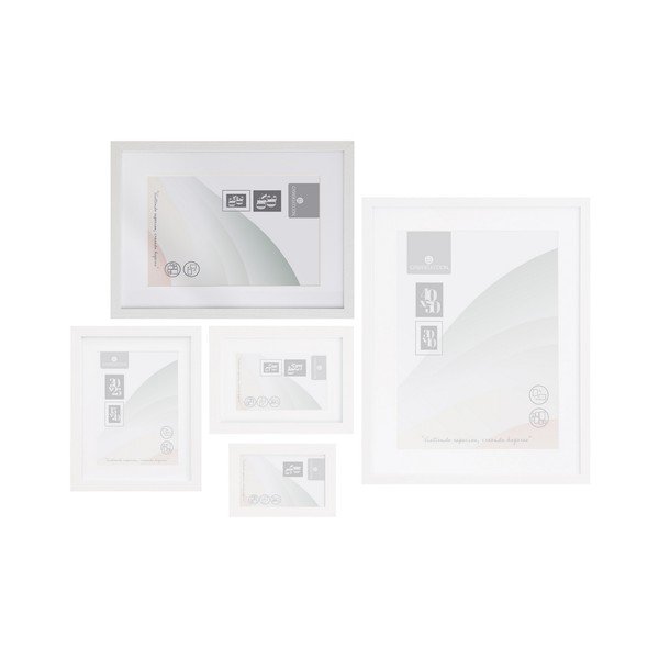 Biely rámček na stenu 32x42 cm Sencillo – Casa Selección-image-1