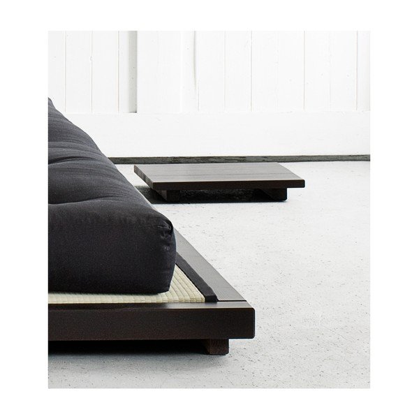 Sada 2 ks nočných stolíkov z borovicového dreva v čiernej farbe Karup Design Dock Black-image-1