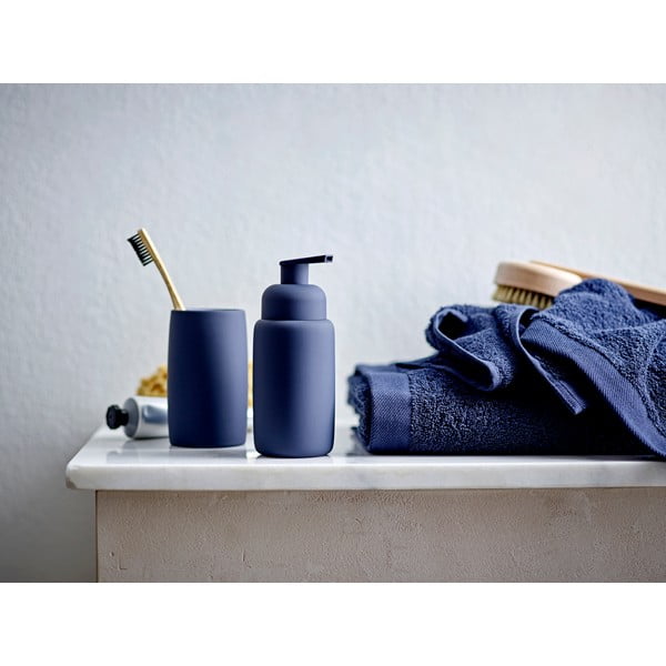 Tmavomodrý froté bavlnený uterák 40x60 cm Comfort – Södahl-image-1