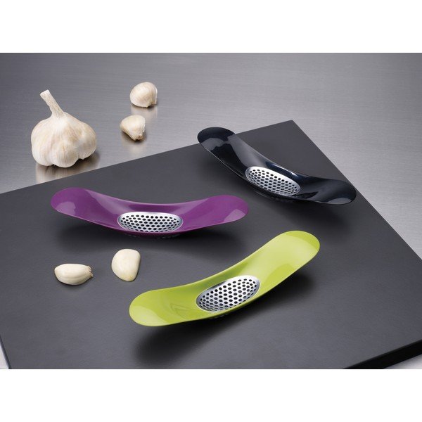 Zelené kolískové stláčadlo na cesnak Joseph Joseph Garlic Rocker-image-1