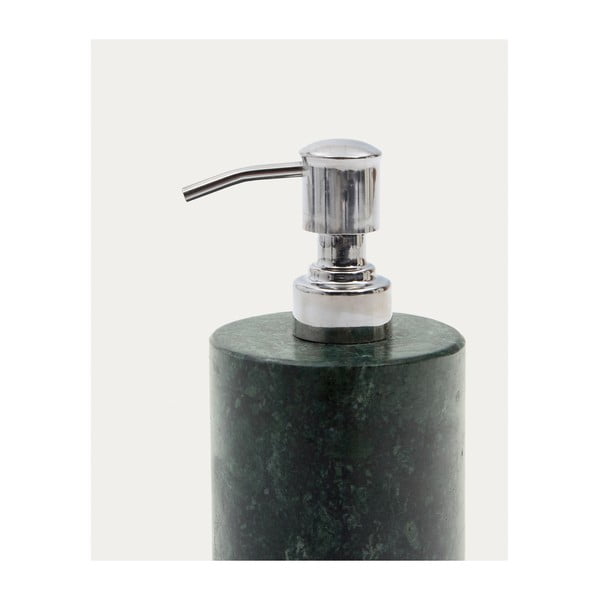 Tmavozelený mramorový dávkovač mydla 200 ml Elenei – Kave Home-image-4