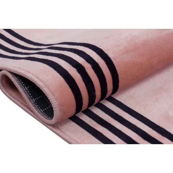 Ružový umývateľný koberec behúň 300x100 cm - Vitaus-image-3