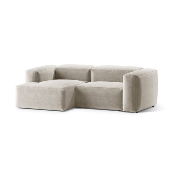 Béžová rohová pohovka (ľavý roh/s leňoškou) Bergamo – Cosmopolitan Design-image-2