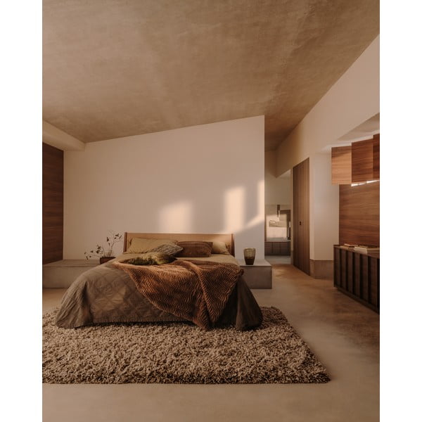 Zelená/v tmavoprírodnej farbe stolová lampa so skleneným tienidlom (výška 30 cm) Silex – Kave Home-image-2