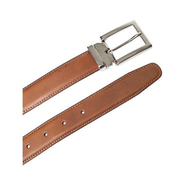 Koňakovo-hnedý kožený pánský opasok Ferruccio Laconi Bjarni, dĺžka 110 cm-image-1