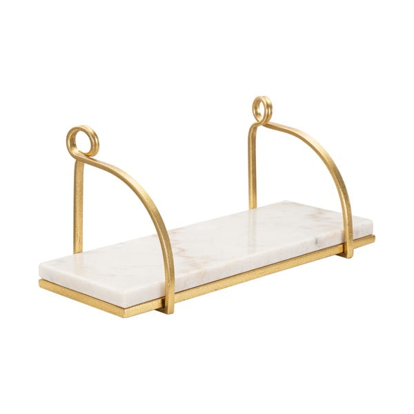 Biela/v zlatej farbe mramorová polica 40 cm Marble – Mauro Ferretti-image-2