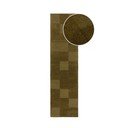 Kaki ručne tkaný vlnený behúň 60x230 cm Checkerboard – Flair Rugs