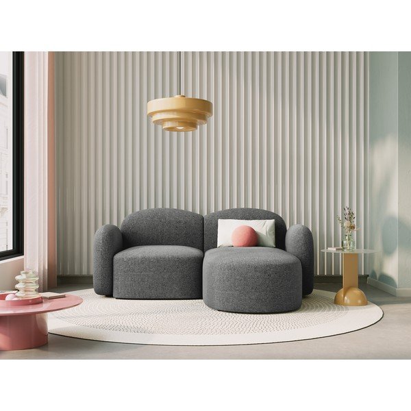 Tmavosivá rohová pohovka (pravý roh) Blair – Micadoni Home-image-1