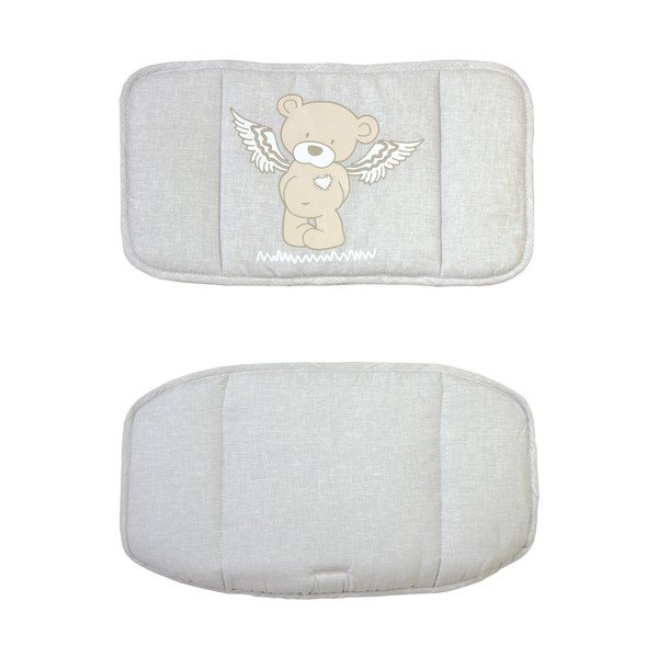 Sivá vložka do jedálenskej stoličky Heartbreakerbär – Roba