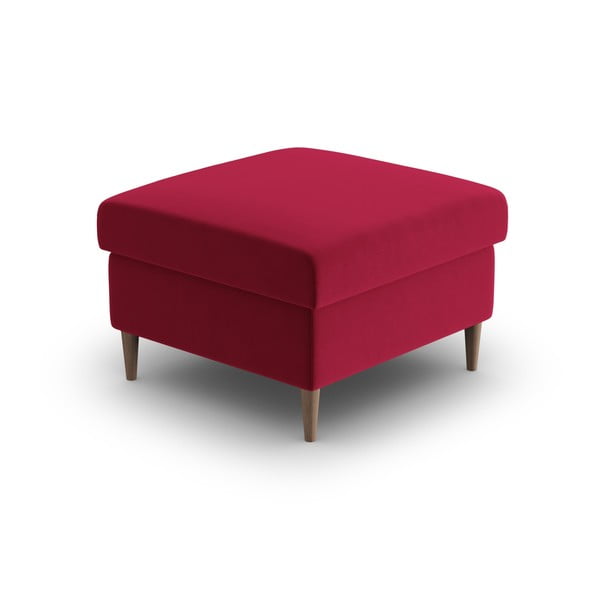 Červená zamatová podnožka Kyoto – Cosmopolitan Design-image-2