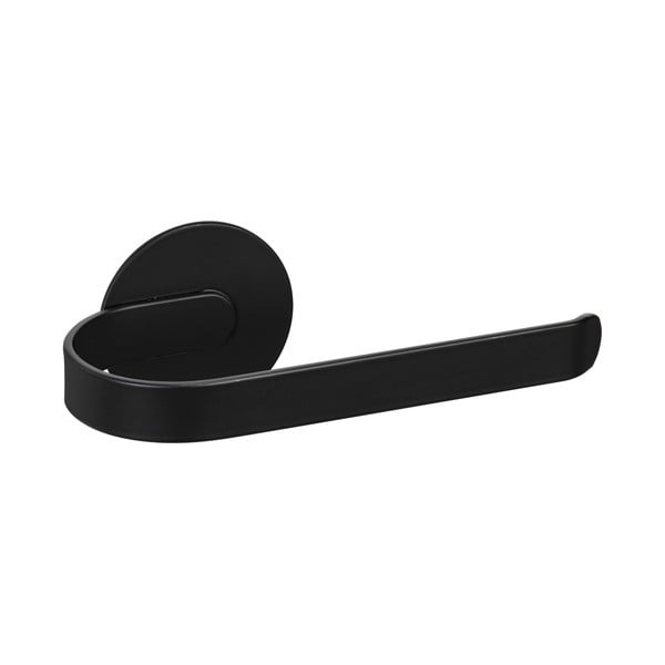 Matne čierny samodržiaci kovový držiak na toaletný papier Bivio – Wenko-image-2