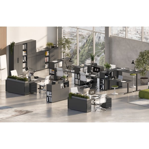 Pracovný stôl s nastaviteľnou výškou 80x160 cm Mailand – Germania-image-4