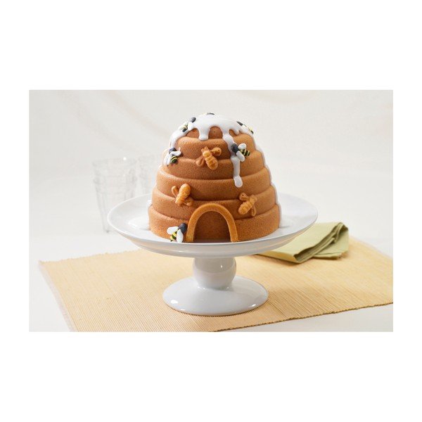 Forma na pečenie v zlatej farbe v tvare včelieho úľa Nordic Ware Bee Hive, 2,4 l-image-3