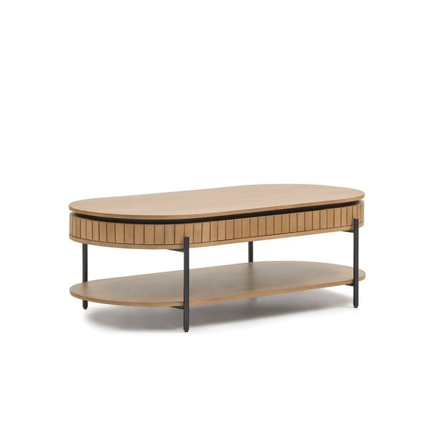 Konferenčný stolík z mangového dreva 130x65 cm Licia - Kave Home-image-3