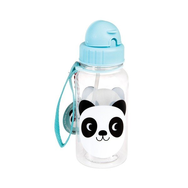 Svetlomodrá tritanová detská fľaša 500 ml Miko the Panda – Rex London